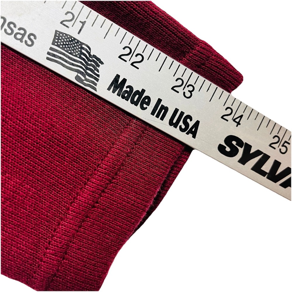 Banana Republic Sweater Men's Large 100%cotton 1/4 Zip Elbow Patch Red Wine - Picture 6 of 9